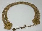 Gold Tone Metal Link Medieval Chain Belt Costume Vintage