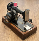 1950 Singer 99 Sewing Machine Vintage With Bentwood Case With Key   Accessories
