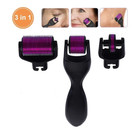 Derma Roller Kit For Face  Beard  Hair 540 Titanium Microneedle 0 5 1 1 5mm Usa
