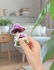 Purple Toadstool Die Cut Vinyl Stickers Set Scrapbooking Laptop Water Bottle