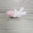 Vintage Eden Plush Baby Doll Heart Terry Cloth White Pink Polka Dots Rattle 8 