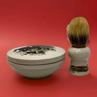    fox Run    Rooney English Porcelain Shave Brush   Soap Bowl  Used