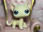 Authentic Rare Lps Littlest Pet Shop  401 Cream Ivory White Cat Kitty Short Hair