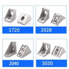 Aluminum Extrusion Profile L Shape Corner Joint Right Angle Bracket 20 30 40