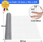 19 Gauge Hardware Cloth  1 2 Inch Chicken Wire Fence  Galvanized Welded Cage