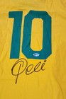 Brazil Pele Signed Soccer Jersey Autographed Auto Back Beckett Bas Coa