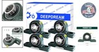 Self-aligning 1-1 2  Pillow Block Bearing Set - 4pcs Stainless Steel Strength
