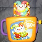 Keenway Musical Pop-up Jack In The Box Clown Crank Toy Orange Purple
