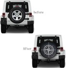 Spare Tire Cover Weatherproof Vinyl Leather Wheel Cover For Jeep Wrangler Sahara