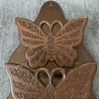 Vintage Wooden Butterfly Wall Mount Mail bill letter   Key Holder Organizer Boho