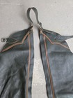 Western Full Chaps Small Leather Dark Green Brown Trim On Course Brand Horse
