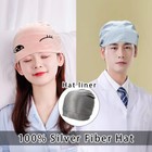 Anti Radiation Cap Silver Fiber Electromagnetic Wave Rfid Shielding Emf Liner