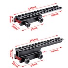 20mm Picatinny Rail Extension Scope Riser Mount Base Adapter Converter