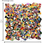 Lanyani Vibrant Broken Ceramic Tiles For Crafts Mosaics irregular Polished China