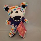 Grateful Dead Dancing Bean Bear Peggy-o  Nwt Liquid Blue Vintage Plush 7  Beanie