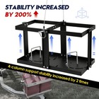 Fuel Jug Holder For Trailer  Holds Two 5-5 5 Gal Gas Cans  Locking Strap
