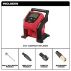 12 Volt Cordless Lithium-ion Compact Tire Inflator Anti-vibration Feet Tool Only