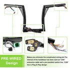 Rise 12  Pre-wired Ape Hanger Bar Handlebar For Harley Road Glide Fltr 2008-2013