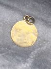 1877 Love Token Fancy Engraved Jack Silver Coin Gold Plate