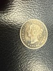 Canada 1897 5c Five Cent Silver Coin Queen Victoria  925 Silver  2