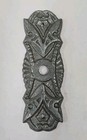 Antique Cast Iron Casket Handle Mounts And Plated Coffin Screw Escucheon Plates 