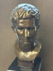 Vintage Caesar Bronze Bust Statue Sculpture Marble Spain Milo 26 Cm Rare Old 20c