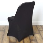 50 Black Folding Stretch Spandex Chair Covers Wedding Banquet Party Decorations