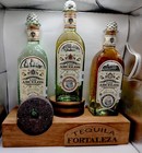 Tequila Fortaleza Original 3 Bottle Led Light Illuminated Display Stand W tahona