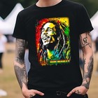 Bob Marley Reggae Band T-shirt Black S-3xl