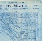 1900 Seattle Map  Queen Anne - Kinnear Park   24x22  Original - Washington