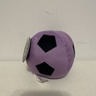 Toy Works 4    Purple Soccer Ball Plush New With Tag The Toy Factory