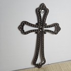 Cast Iron Cross Gothic Cross Wall Decor Medieval Style 12    Rustic Religious