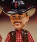 Houston Rockets Steven Adams And Reed Sheppard Rodeo Bobblehead Sga 1 26 26