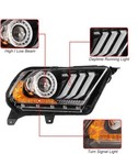 Led Drl Headlights Sequential Turn Signals For 2010-2014 Ford Mustang Lh rh Pair