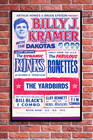 Billy J Kramer Kinks Ronettes Yardbirds Vintage Concert Poster Art Print 24x36