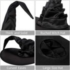 Halloween Witch Hat Black Ruched Pointed Costume Cosplay Party Accessory