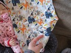 Jungle Animals Flannel Burp Cloth - Double Layer Changing Pad 12x17 Diaper Pet