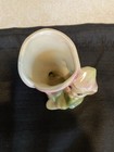 Vintage 1950 s Pottery Elf Pixie Flower Green   Pink Small Planter