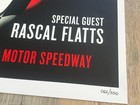Rolling Stones Lithograph Indianapolis Motor Speedway Tour Poster  Rascal Flatts