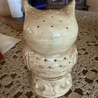 Vintage Ceramic Owl Night Light Table Lamp Big Eyes Tested Works