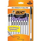 Pack Of 10 Ballpoint Pen - Black Ink Ball Point Pens For Office Writing School