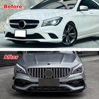 Cla45 Style Front Bumper Grille Set For 2013-2019 Mercedes-benz Cla Class W117