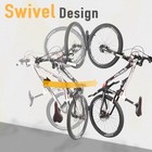 Bikehand Mtb   Road Bikes Swivel Wall Hanger Vertical Mount Rack - Pack Of 2