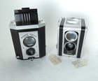 Vintage Lot Of 2 Eastman Kodak Brownie Tlr Cameras Reflex Synchro   Duaflex