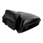Black Chopped Pack Trunk Backrest Mount Fit For Harley Road Glide 14-25 Tour Pak