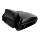Black Chopped Trunk Backrest Mount Rack Fit For Harley Road Glide 14-26 Touring