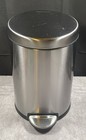 Simplehuman 4 5l Round Step Trash Can Cw1852 Brushed Stainless Fingerprint Proof