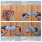 Cabinet Locks For Babies And Child Safety  4 Pack Childproof Latches With Adhesi
