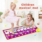 Kids Musical Piano Mats Baby Floor Keyboard Toys Carpet Blanket Touch Playmat