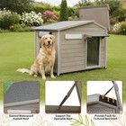 40 2  L Large Dog House Outdoor   Indoor fir Wood Dog Kennel With Weatherproof